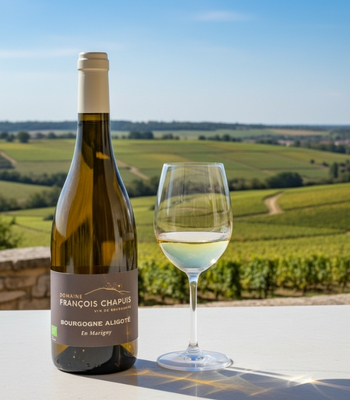 Aligoté Wein in Glas
